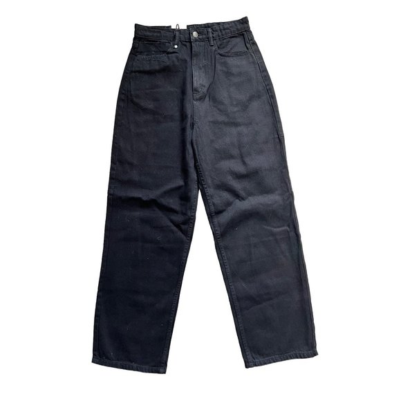 Thrills Denim - Thrills Billie jean black rinse organic cotton baggy jeans size 28